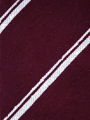 Cravatta 3 Pieghe bordeaux BIRTO Seta shantung