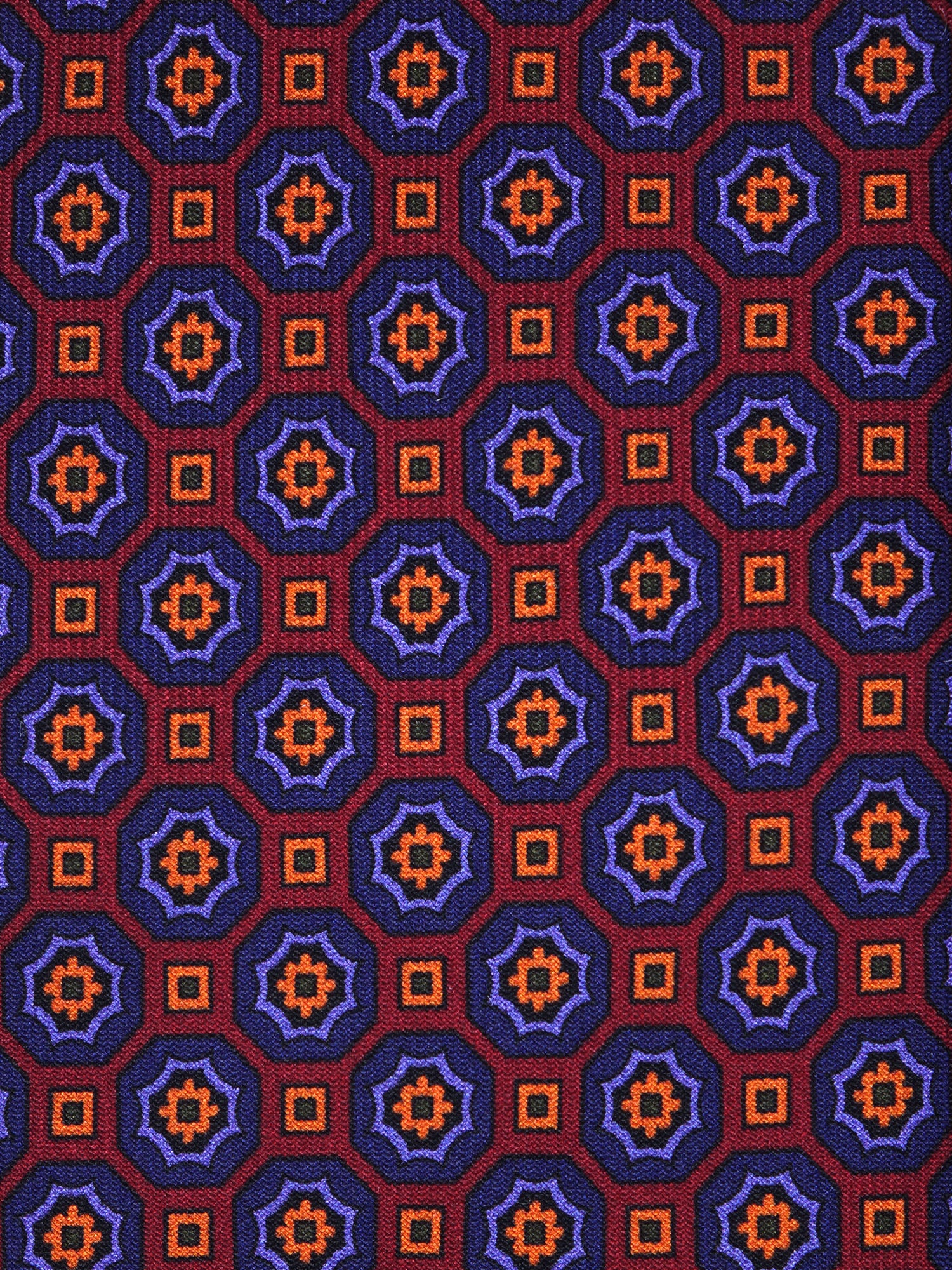 Cravatta 3 Pieghe bordeaux in seta madder MEGHAN