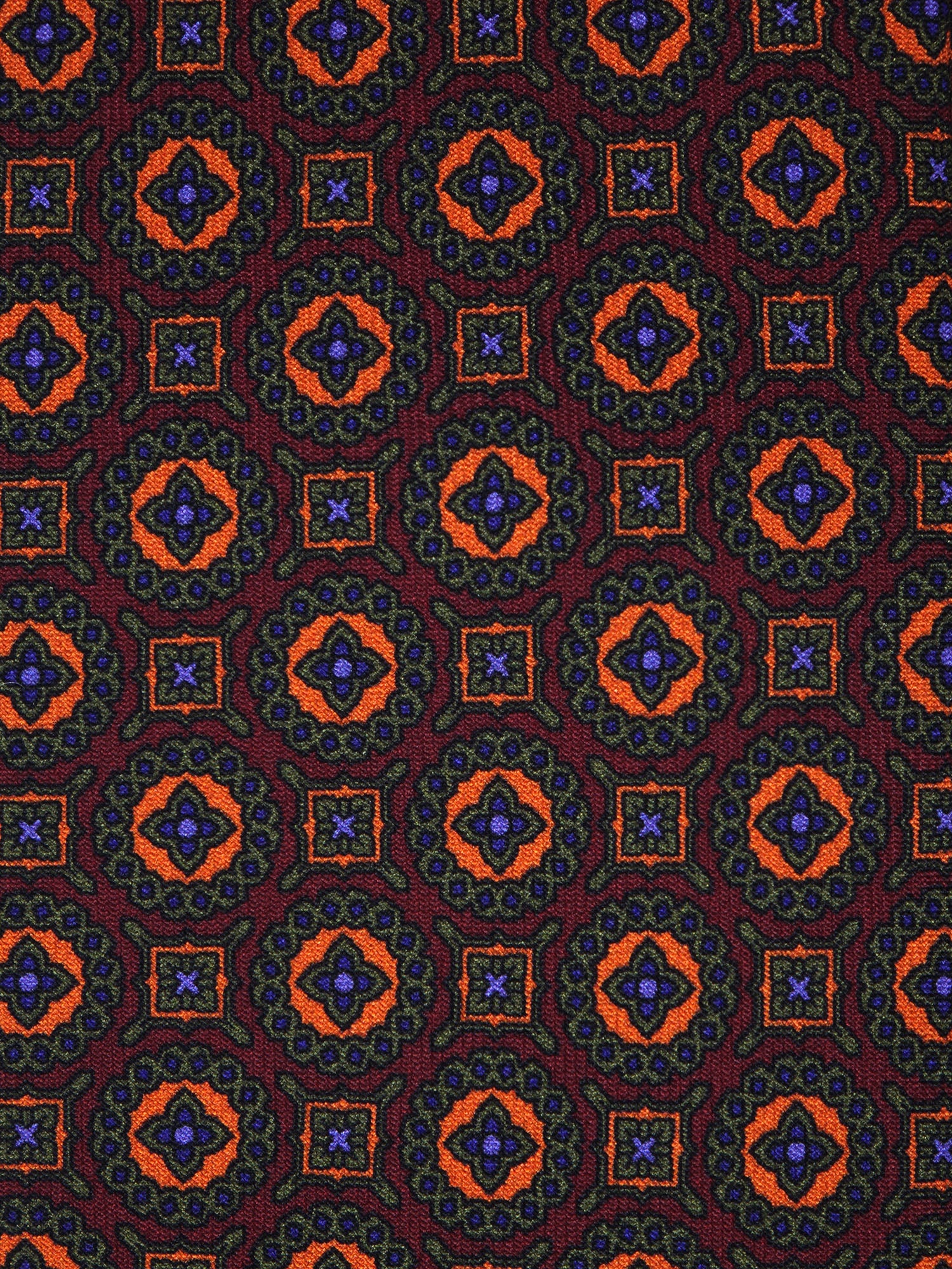 Cravatta bordeaux 3 Pieghe NADIA in seta madder