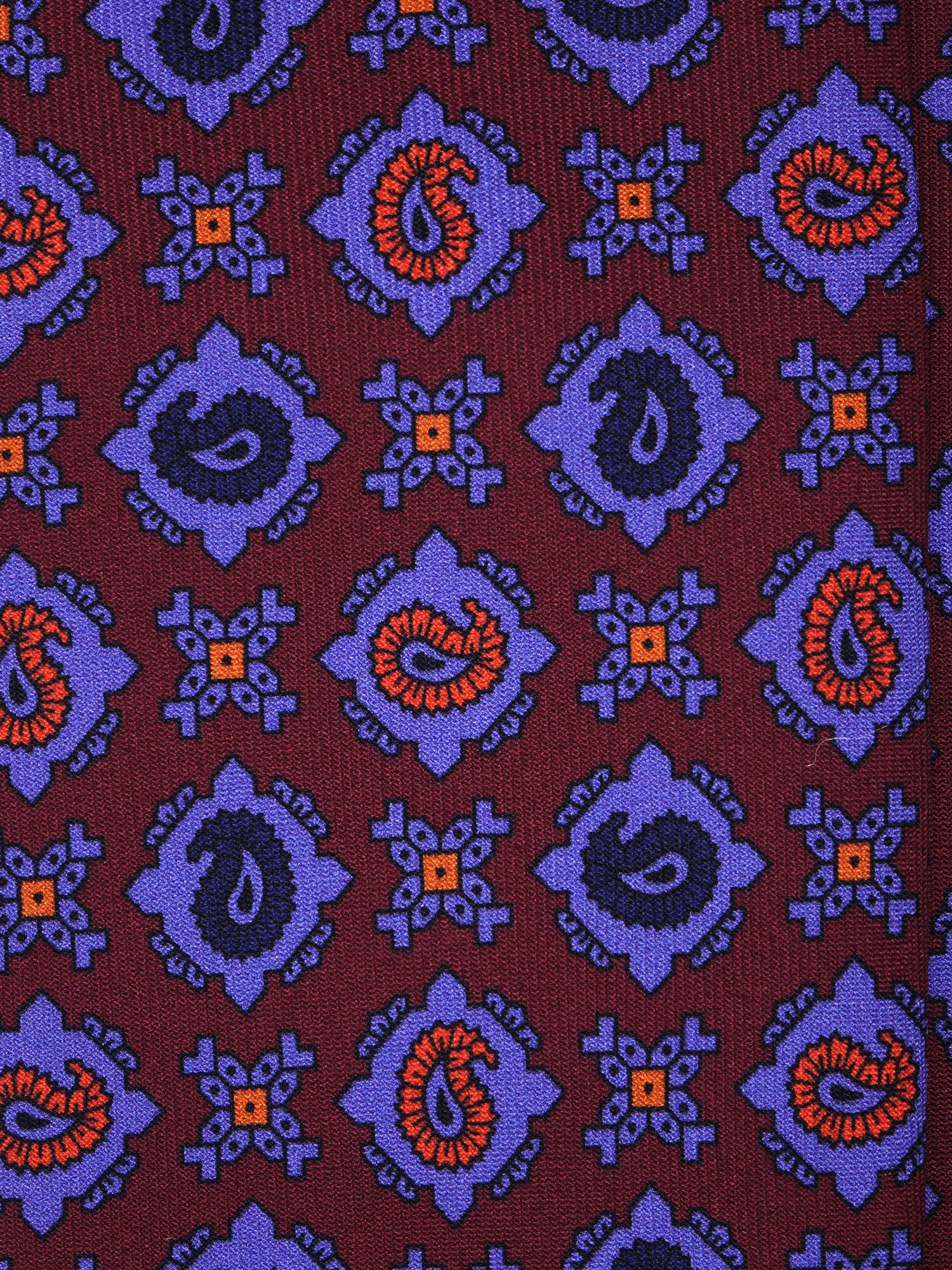 AMANDA 3-Fold Bordeaux Tie in Madder Silk