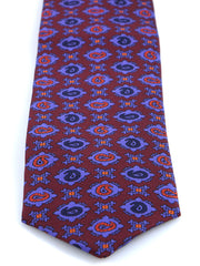 AMANDA 3-Fold Bordeaux Tie in Madder Silk