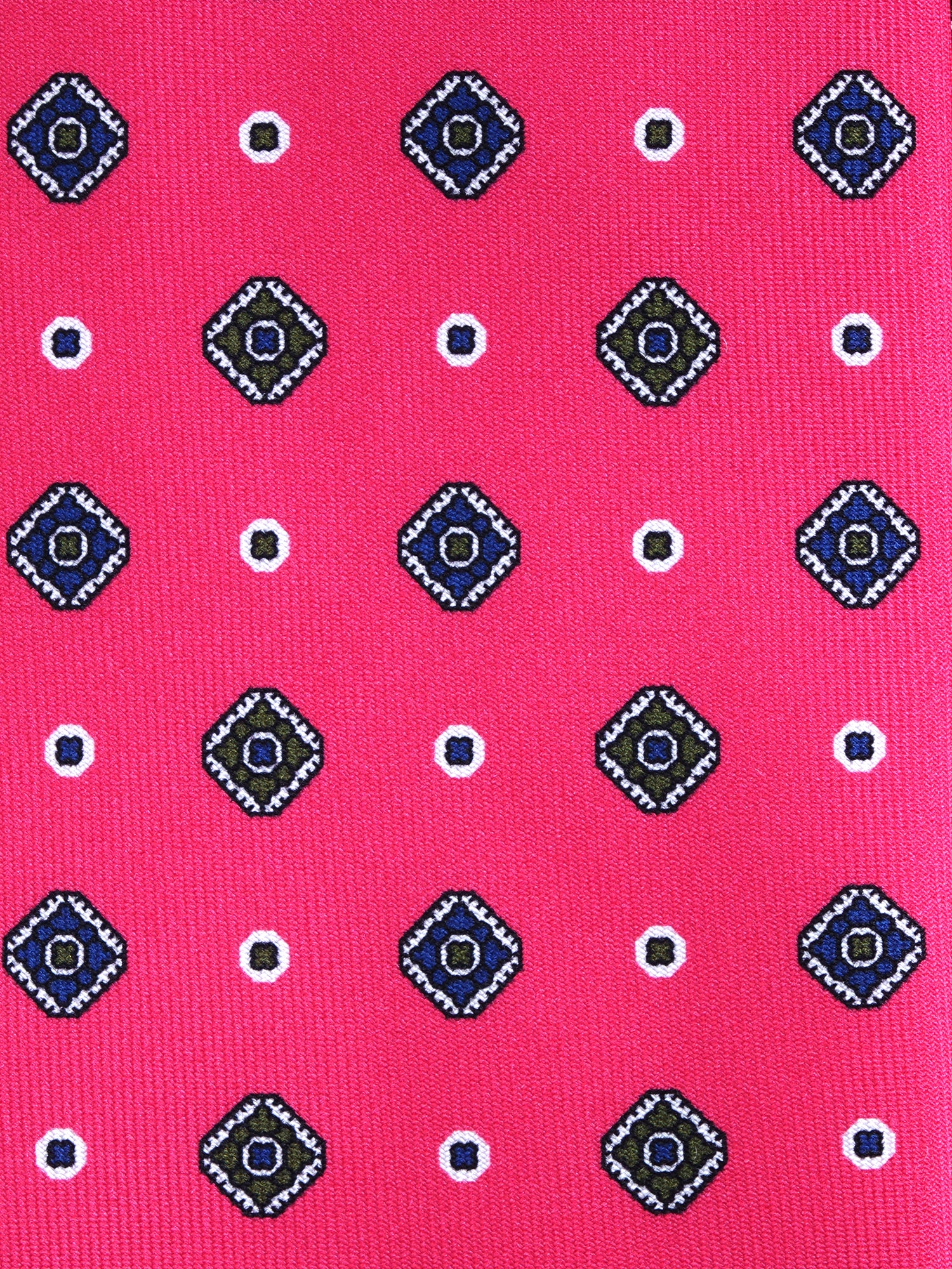 Dark Blue 3 Fold PATTY Tie in Madder Silk