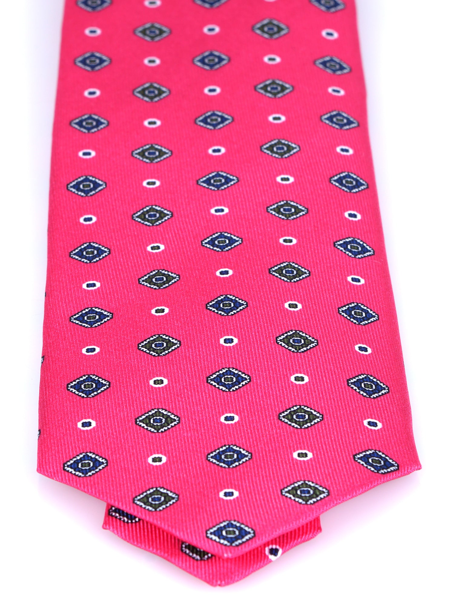 Dark Blue 3 Fold PATTY Tie in Madder Silk