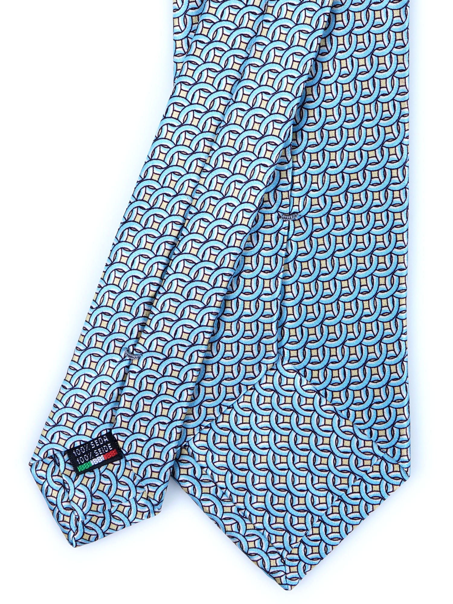 Dark Blue 3 Fold PATTY Tie in Madder Silk