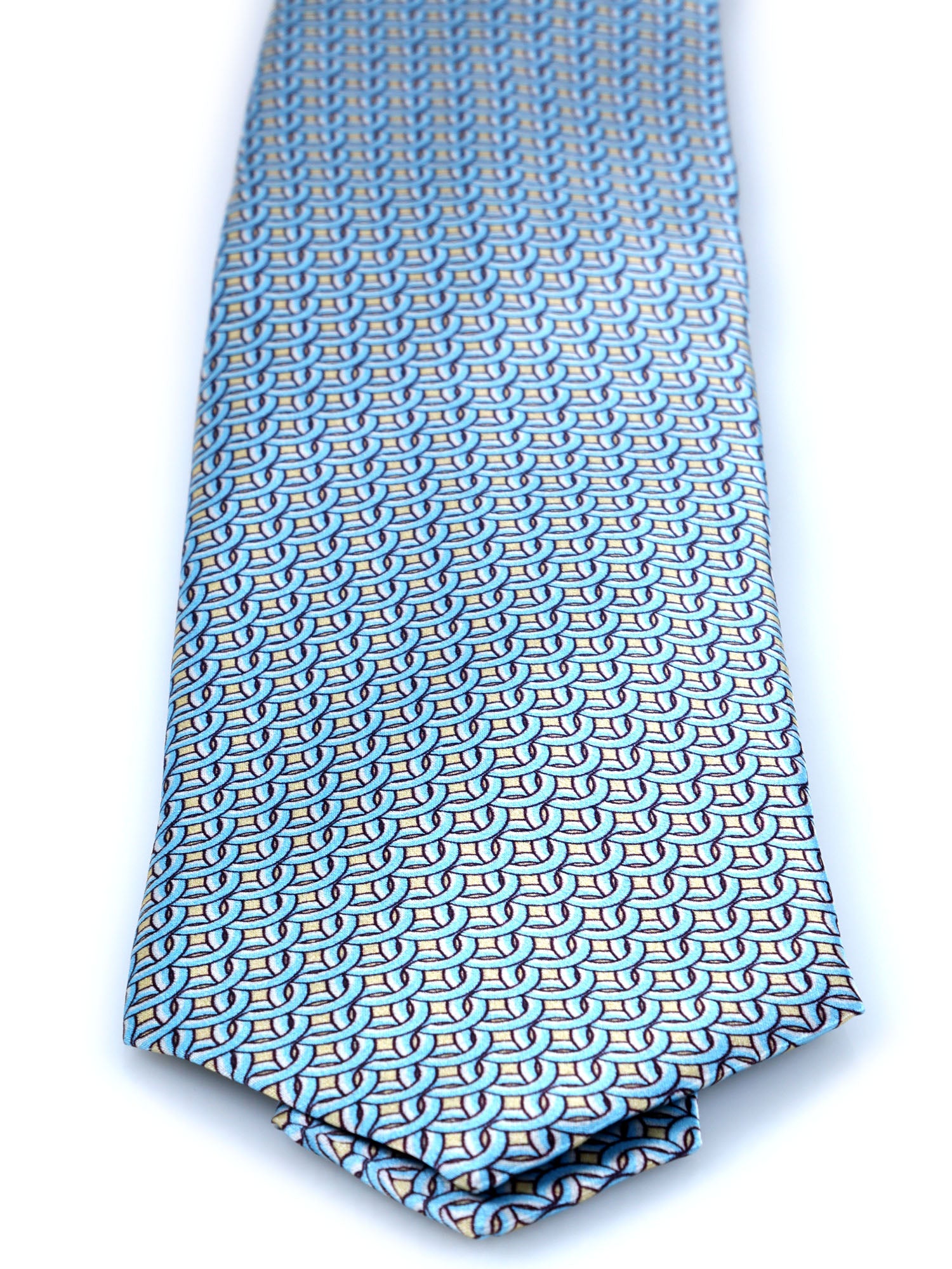 Dark Blue 3 Fold PATTY Tie in Madder Silk