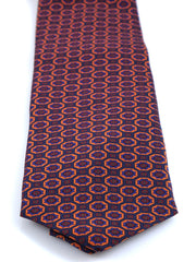 MEGHAN Dark Blue Madder Silk 3 Fold Tie