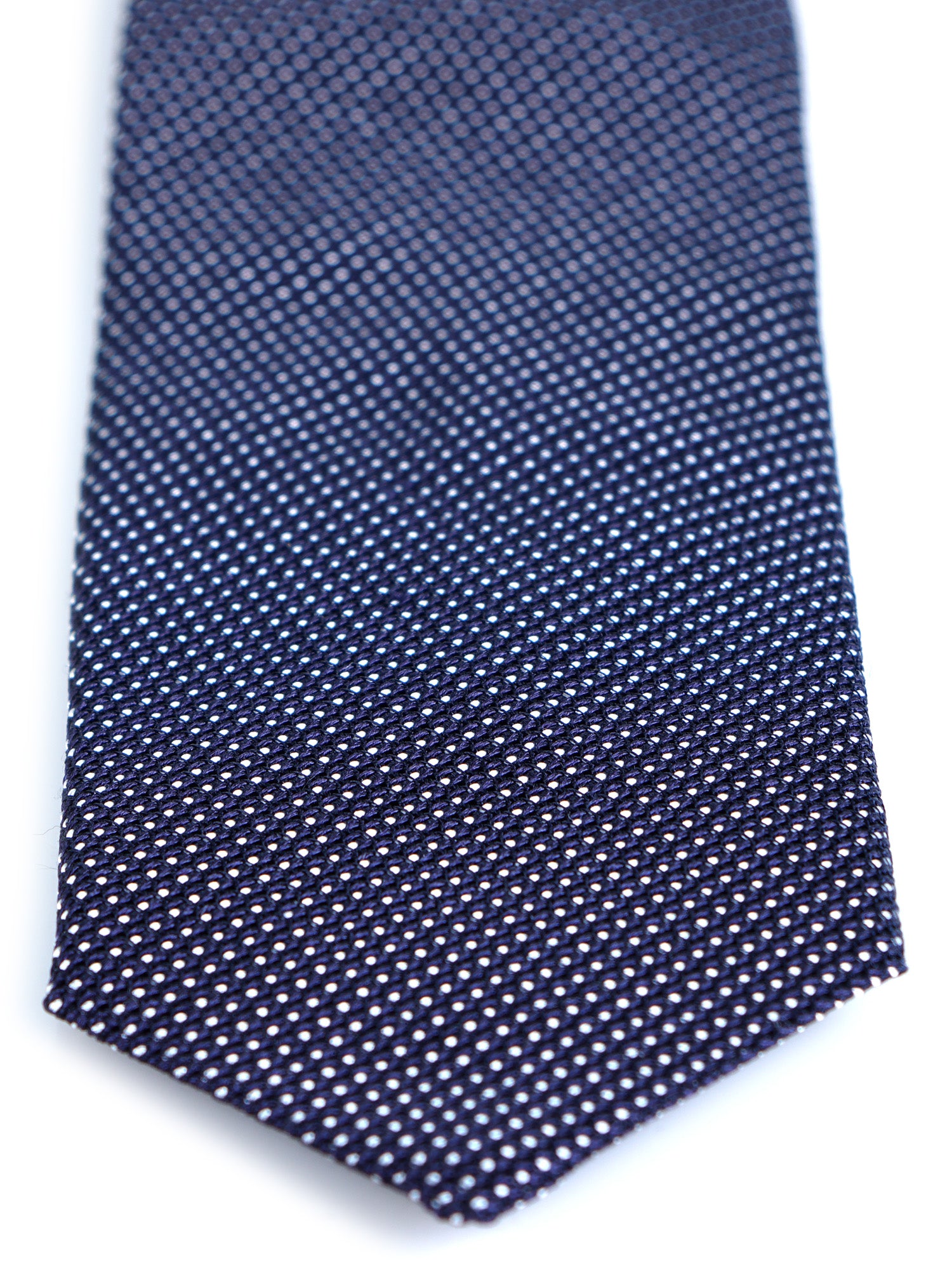 Cravatta 3 pieghe blu Garza di seta NOEMI