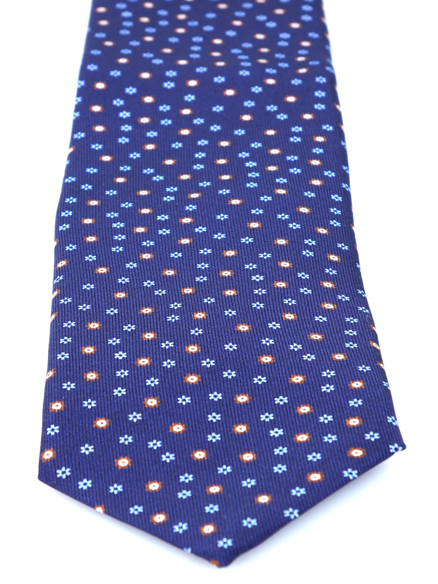 Dark Blue 3 Fold PATTY Tie in Madder Silk