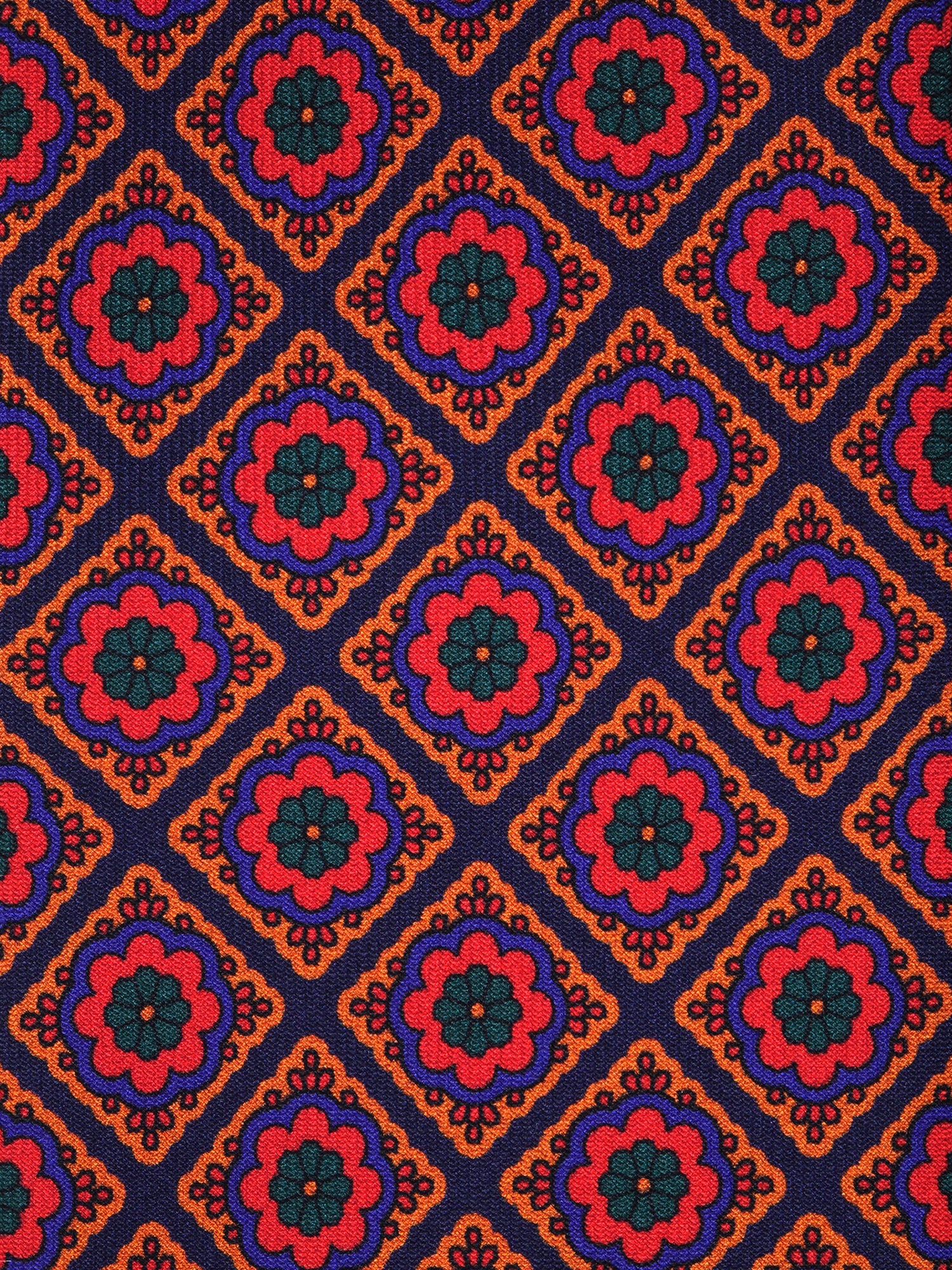 DASTINY 3 Fold Blue/Yellow Madder Silk Tie