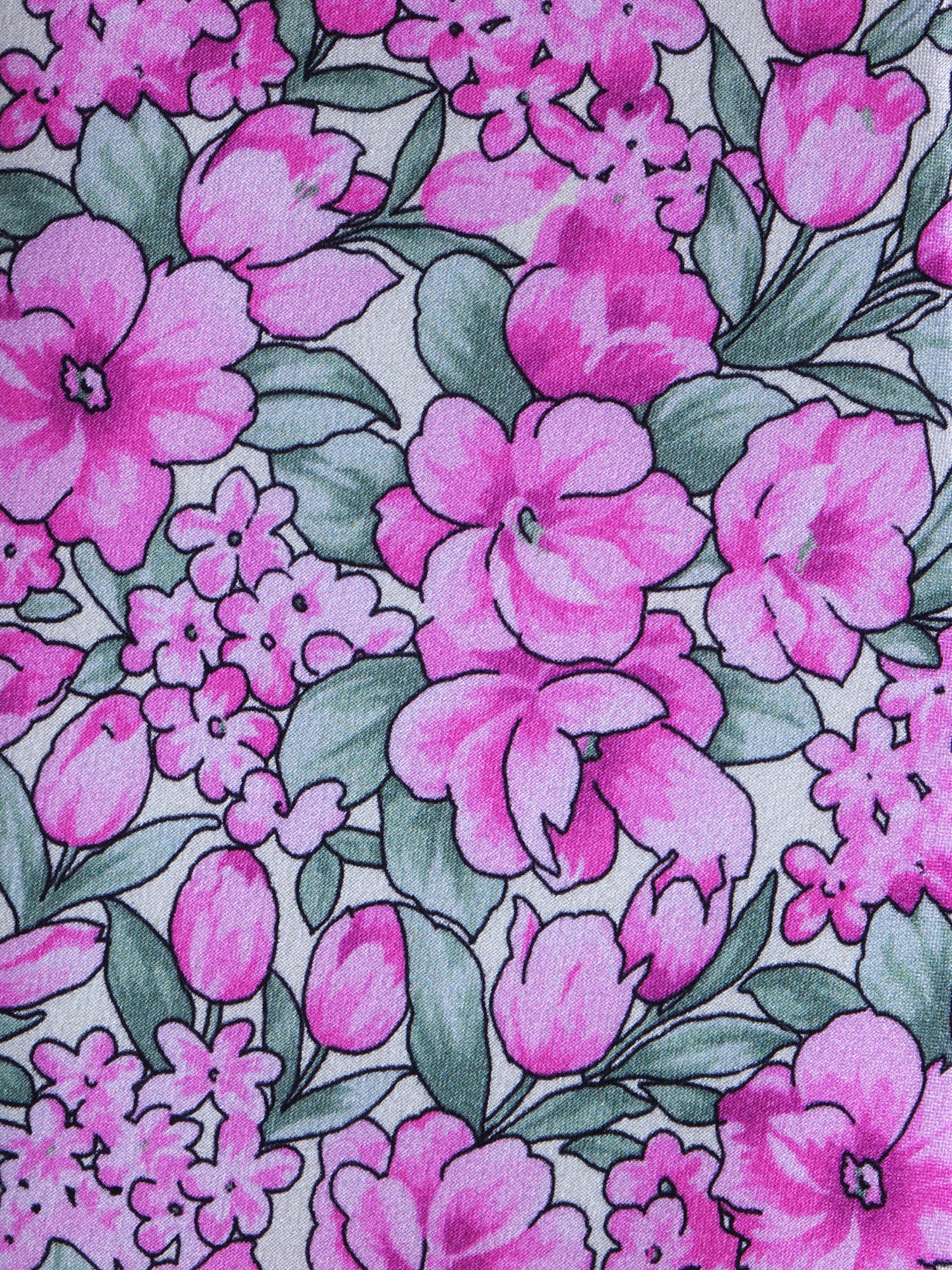 CHARME Pink satin silk 3 Fold Necktie 