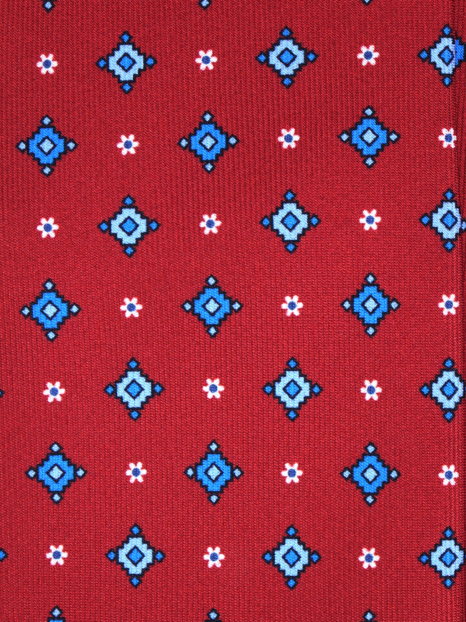 Dark Blue 3 Fold PATTY Tie in Madder Silk