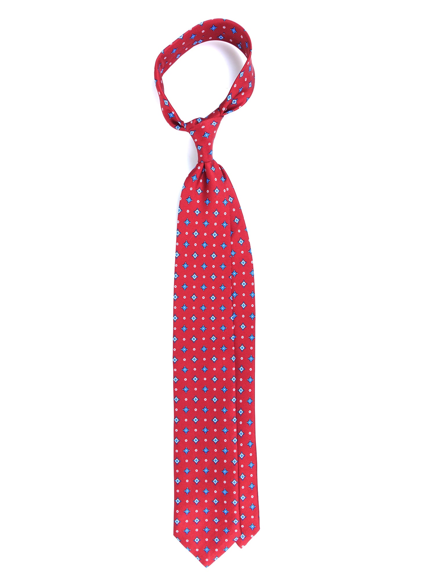 Dark Blue 3 Fold PATTY Tie in Madder Silk