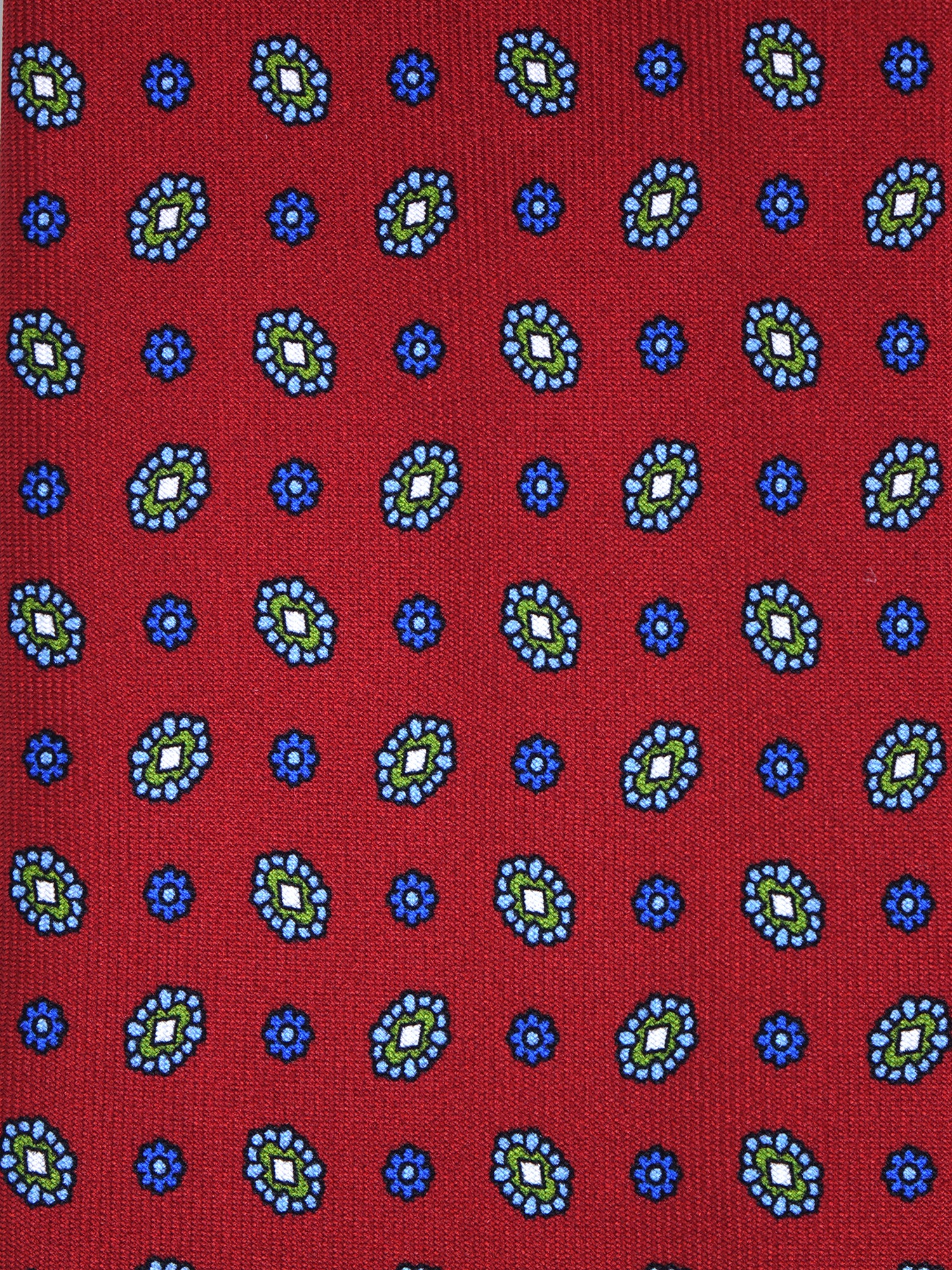 Dark Blue 3 Fold PATTY Tie in Madder Silk