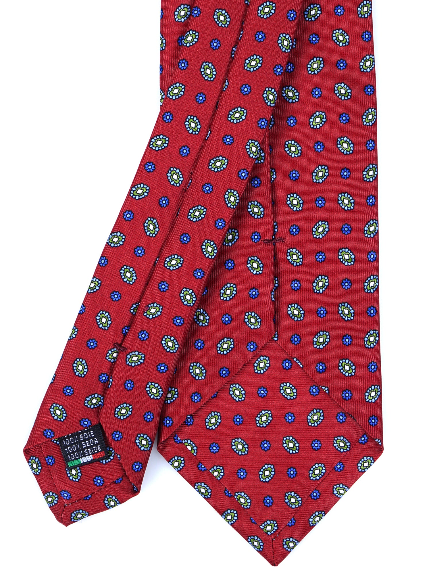 Dark Blue 3 Fold PATTY Tie in Madder Silk
