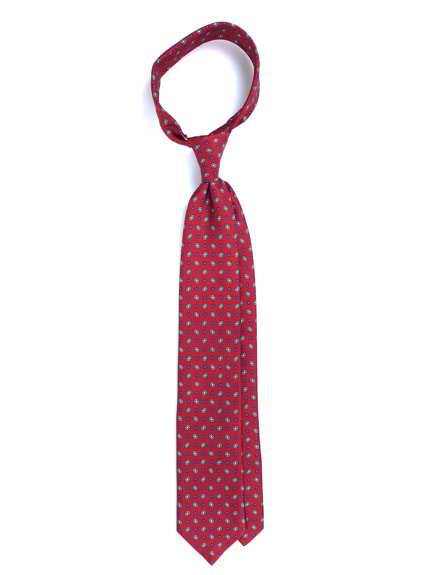 Dark Blue 3 Fold PATTY Tie in Madder Silk
