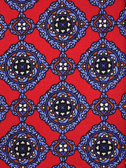 GILIAN Red Madder Silk 3 Fold Tie