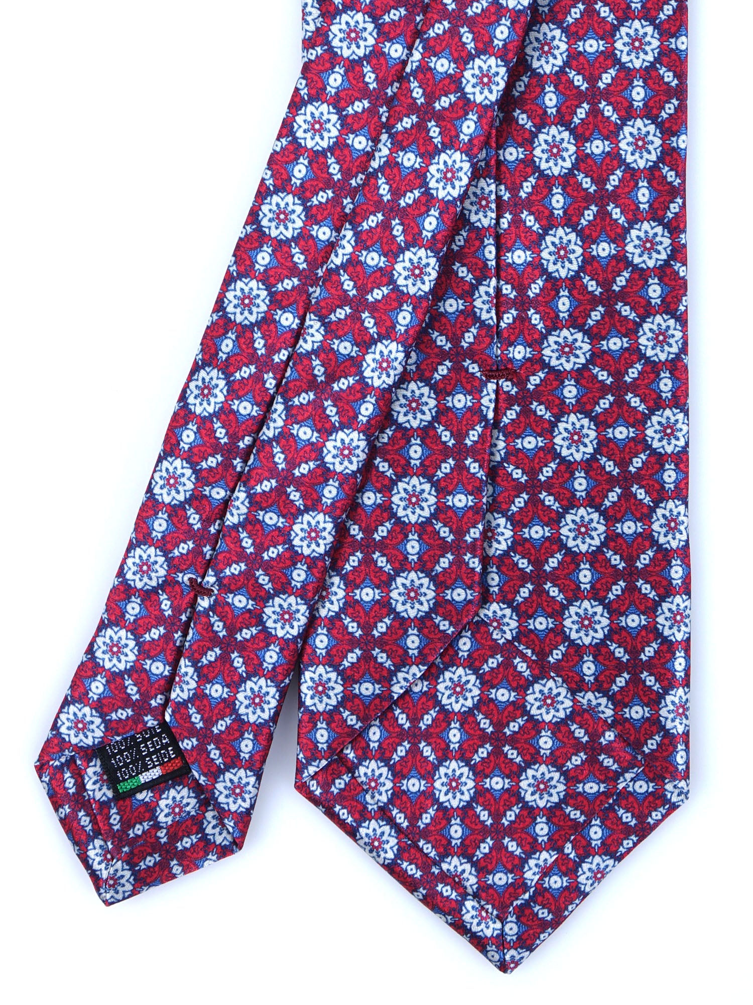 Dark Blue 3 Fold PATTY Tie in Madder Silk