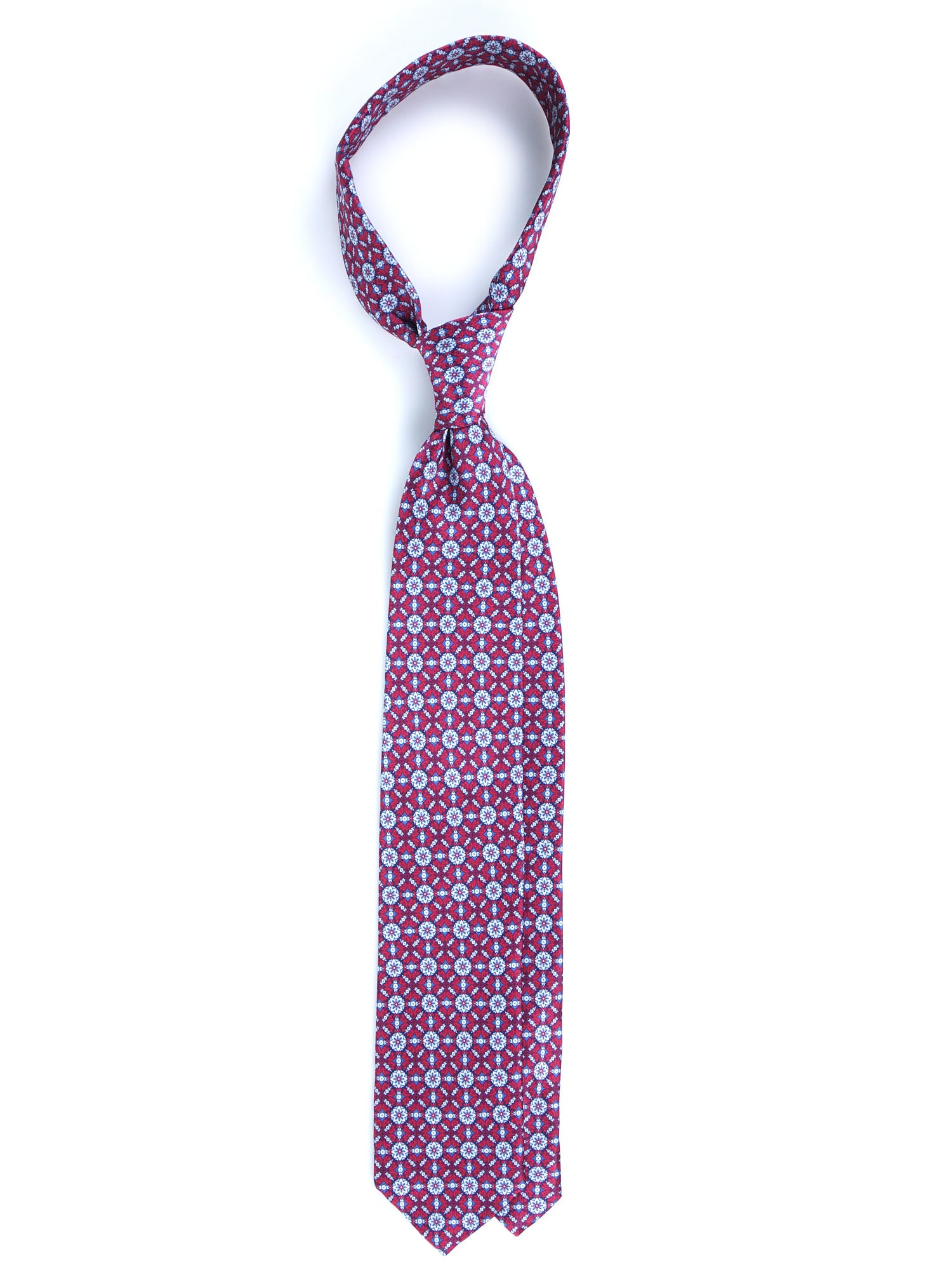 Dark Blue 3 Fold PATTY Tie in Madder Silk
