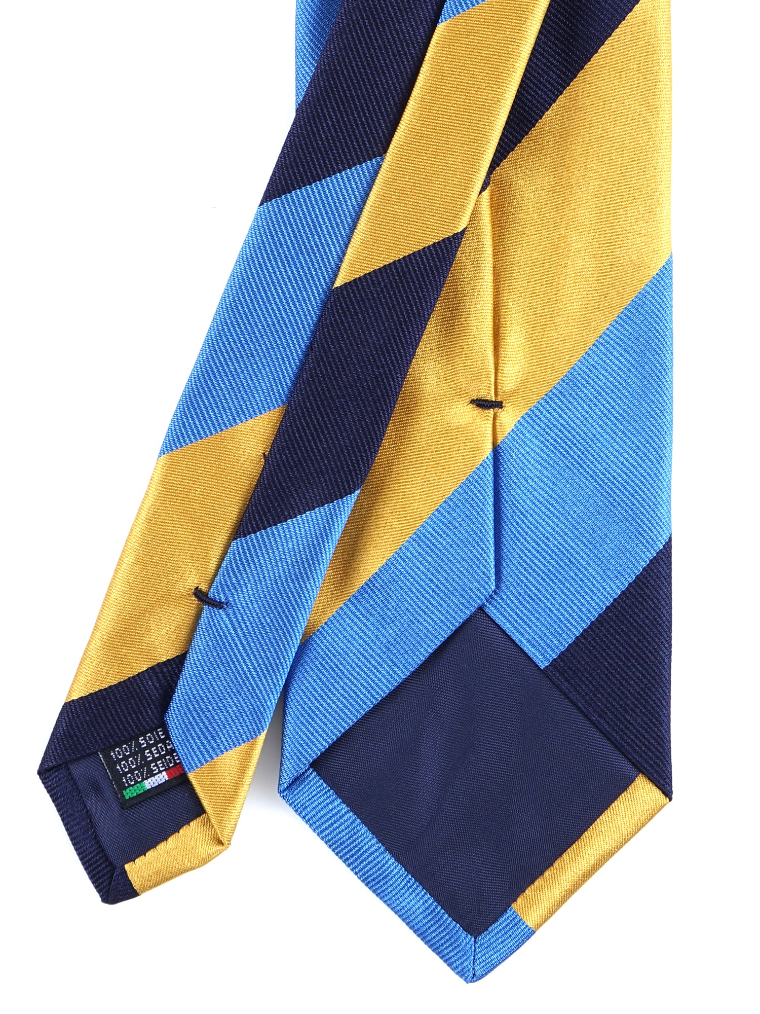 3 Fold Tie Light Blue Woven Silk DINA