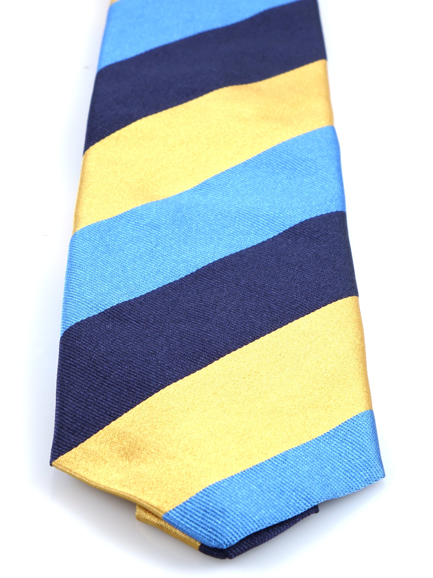 3 Fold Tie Light Blue Woven Silk DINA