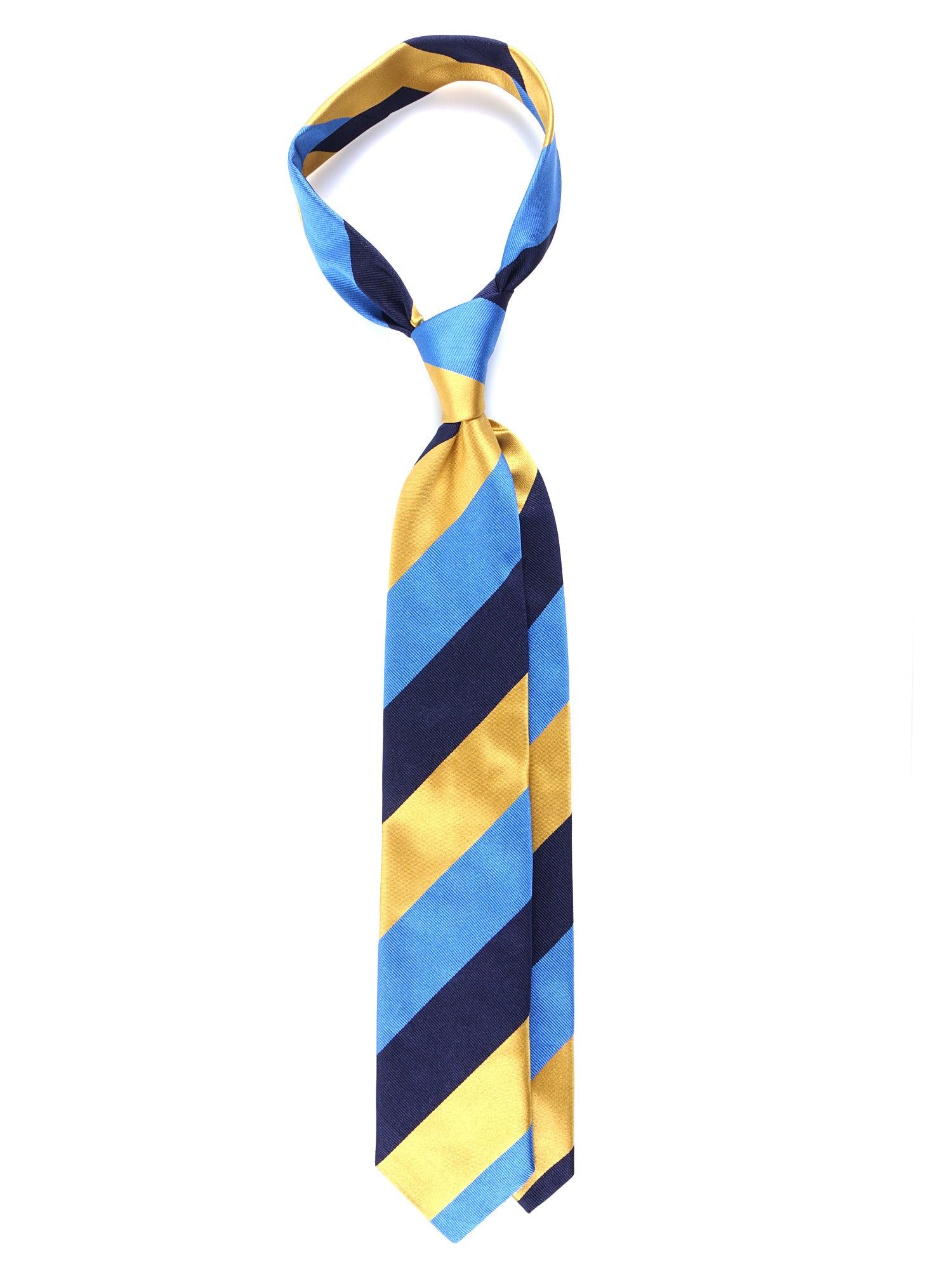 3 Fold Tie Light Blue Woven Silk DINA