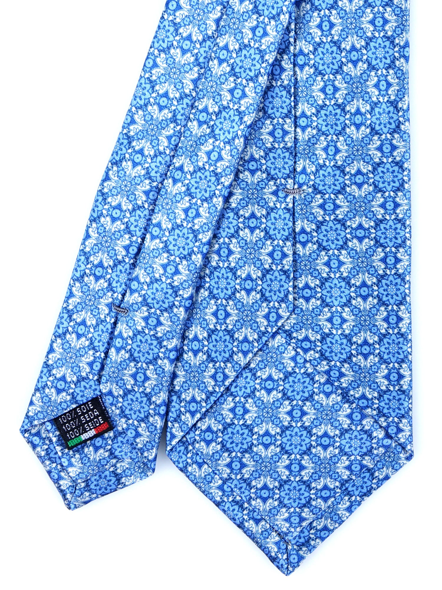 Dark Blue 3 Fold PATTY Tie in Madder Silk