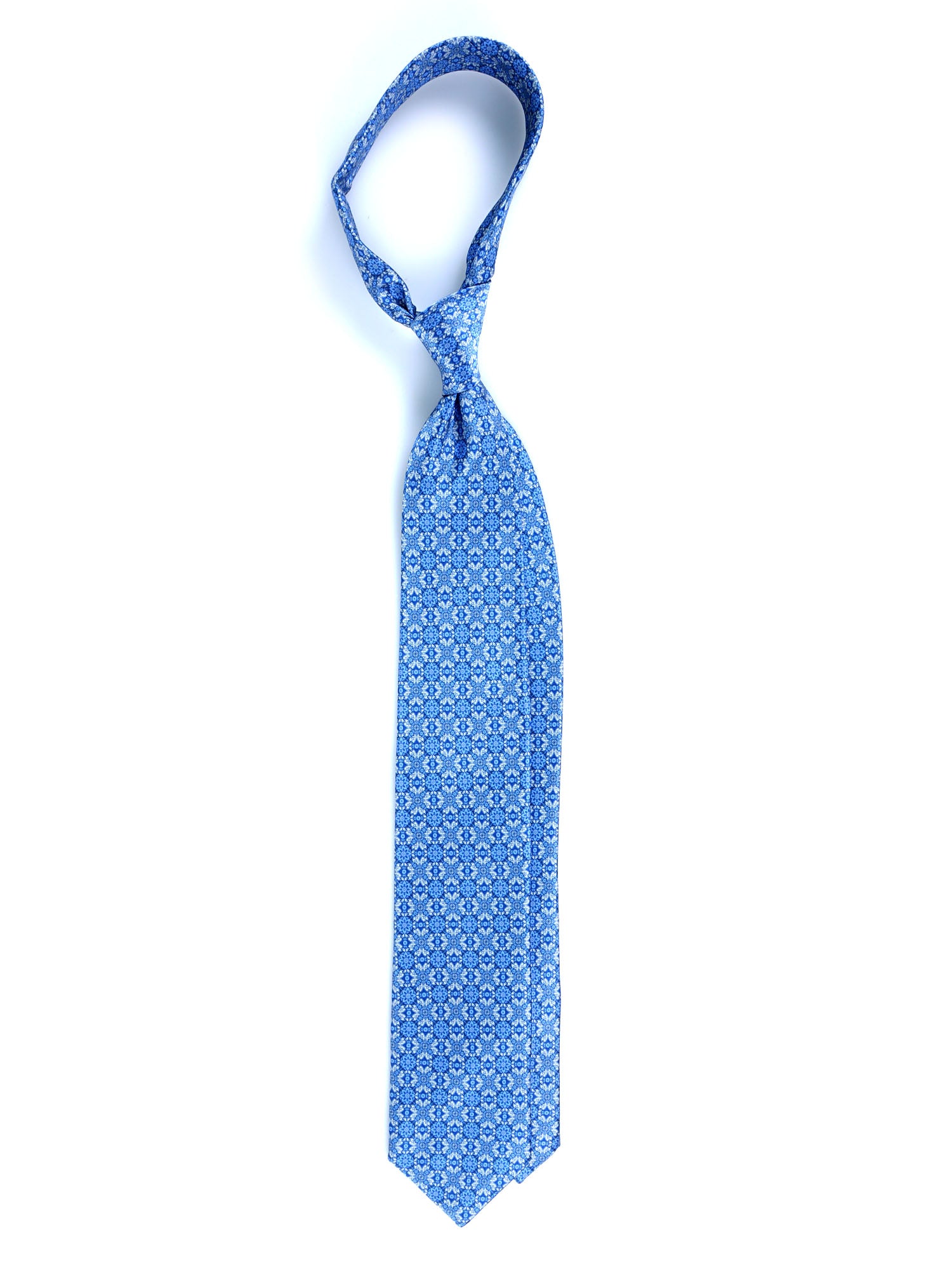 Dark Blue 3 Fold PATTY Tie in Madder Silk