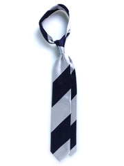 PAOLA 3 Fold Grey Woven Silk Tie