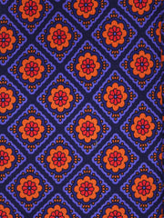 DASTINY blue 3-fold tie in madder silk