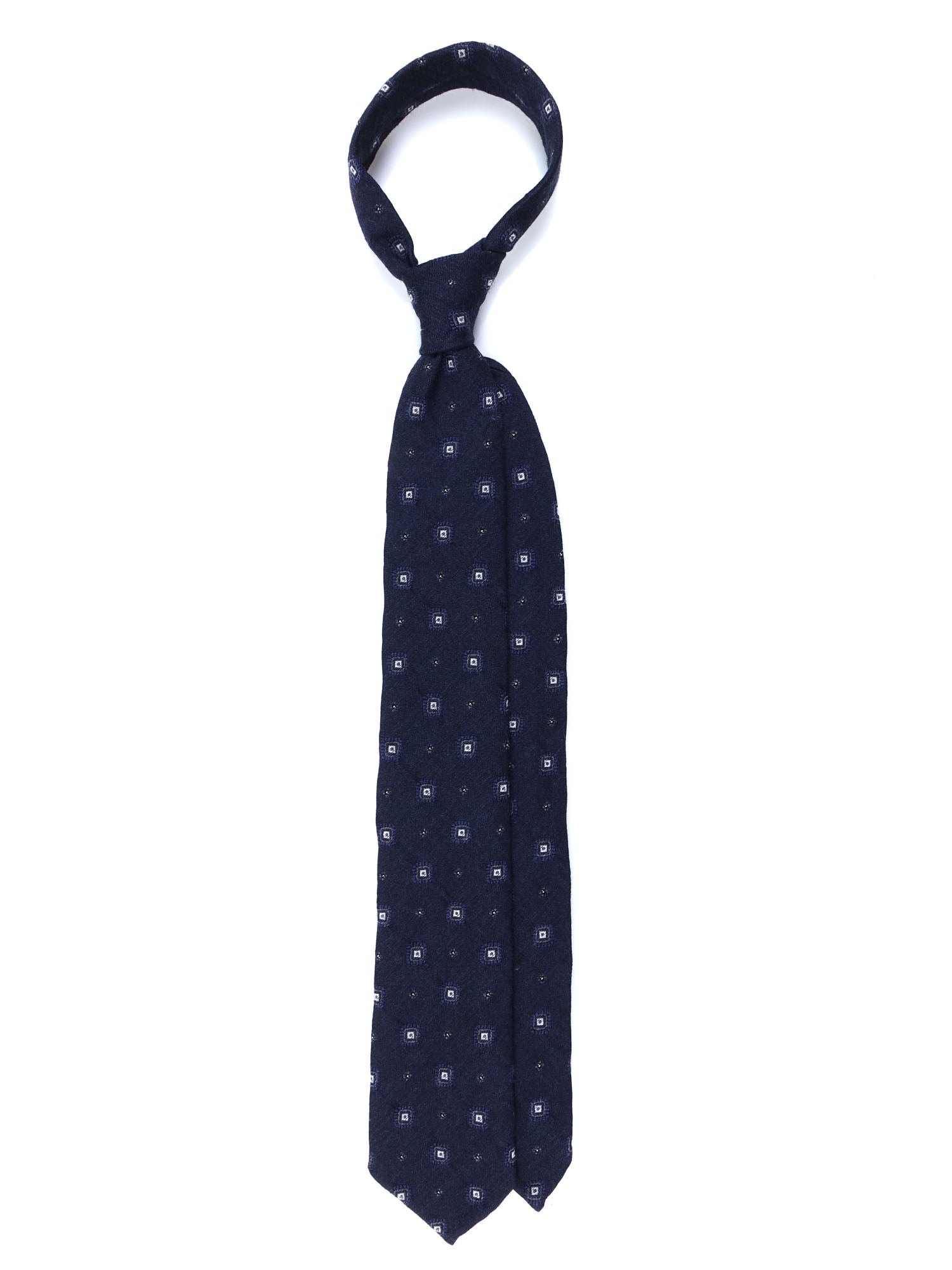 NADIA 3-fold burgundy silk/wool tie