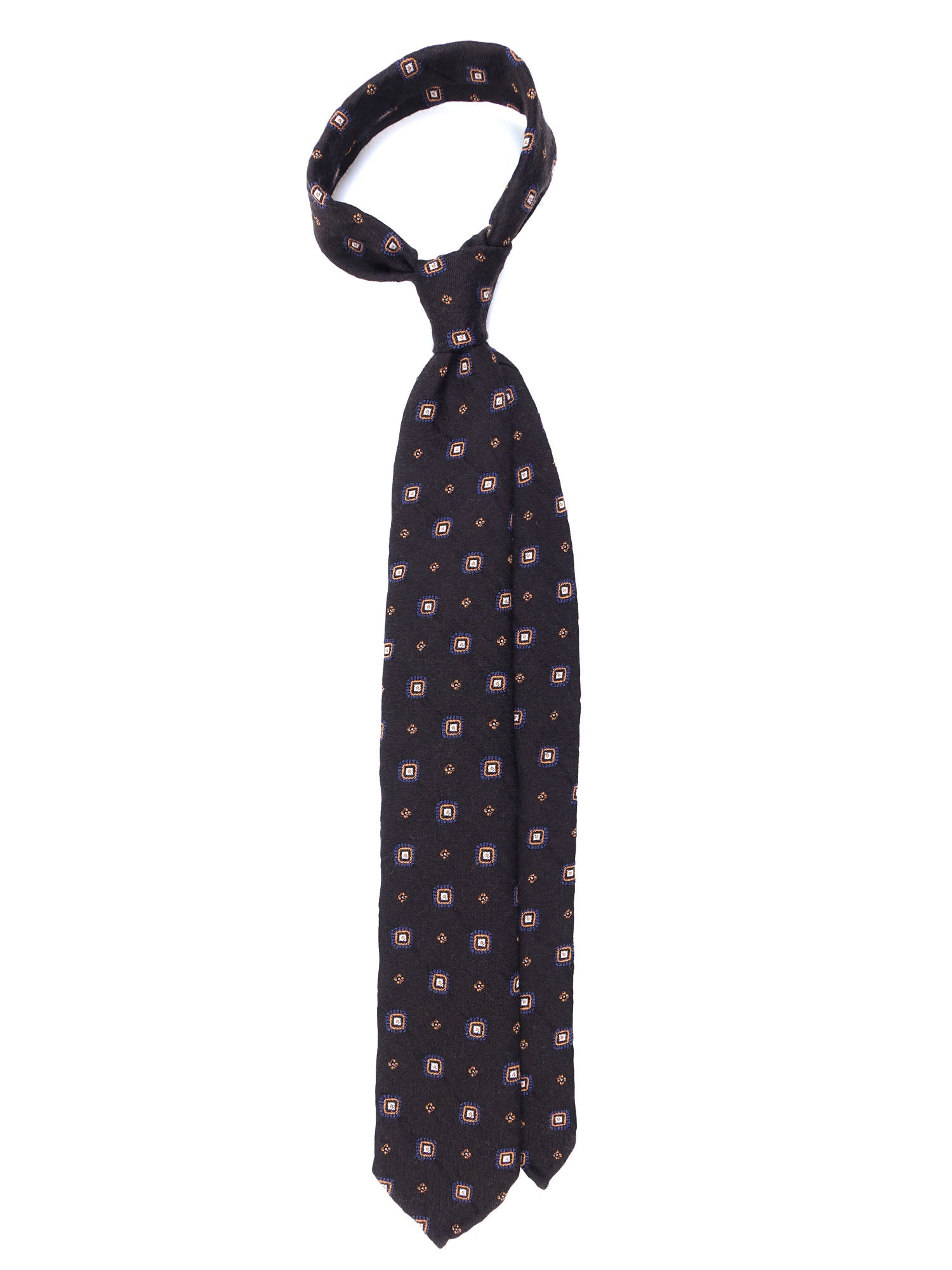 NADIA 3-fold burgundy silk/wool tie