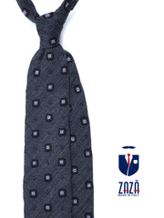 NADIA 3-fold burgundy silk/wool tie