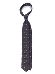 NADIA 3-fold burgundy silk/wool tie