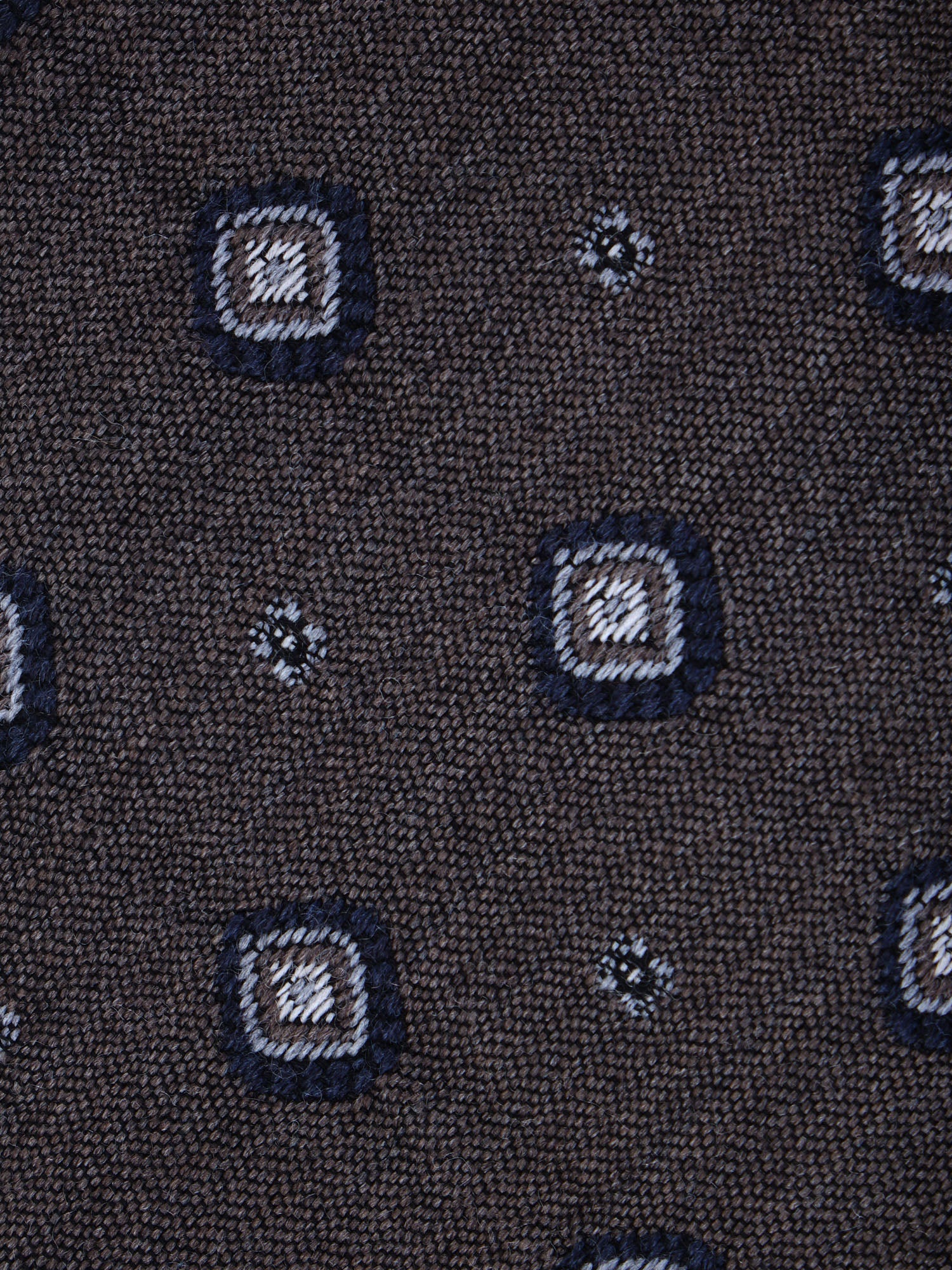 NADIA 3-fold burgundy silk/wool tie