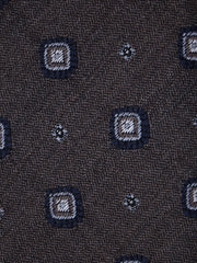 NADIA 3-fold burgundy silk/wool tie