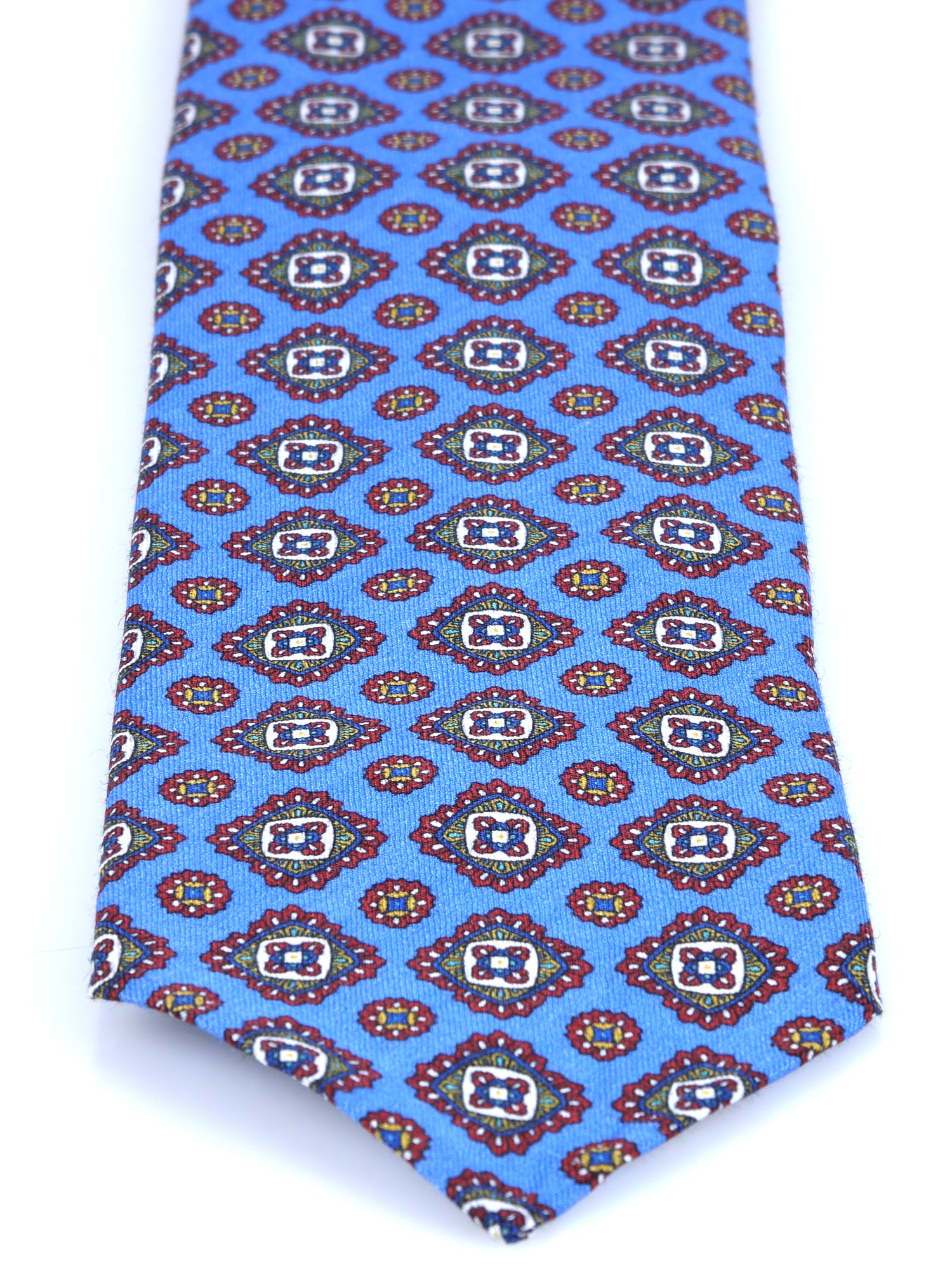 Cravatta celeste sartoriale sfoderata MARIKA in lino/seta