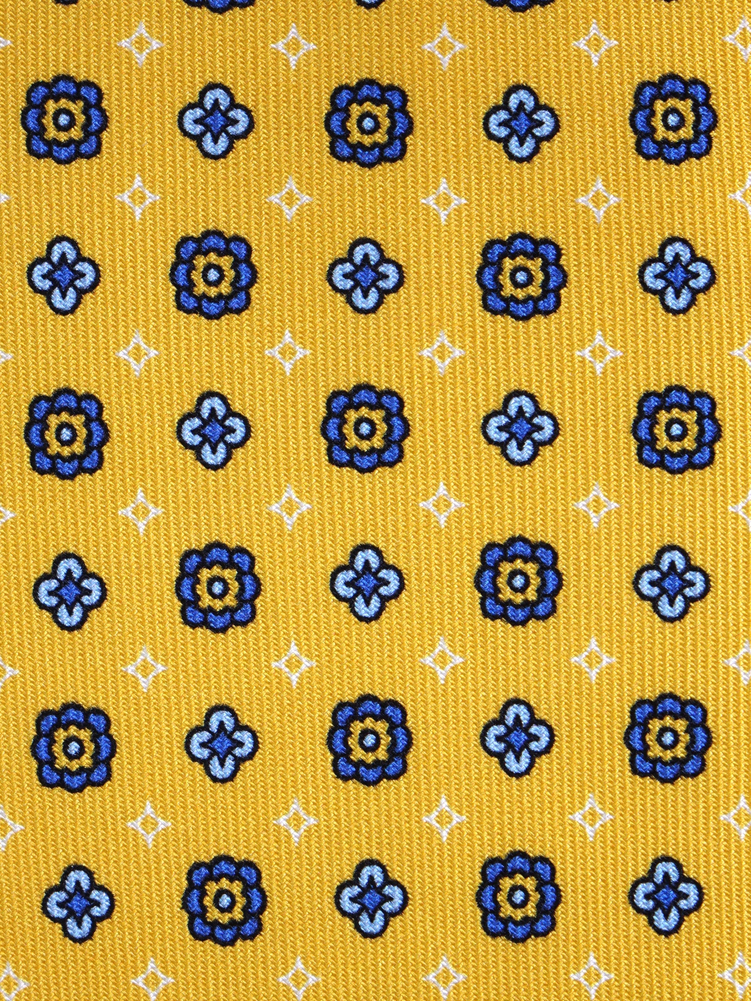 SAMANTHA 7-fold tie in English printed silk Brown