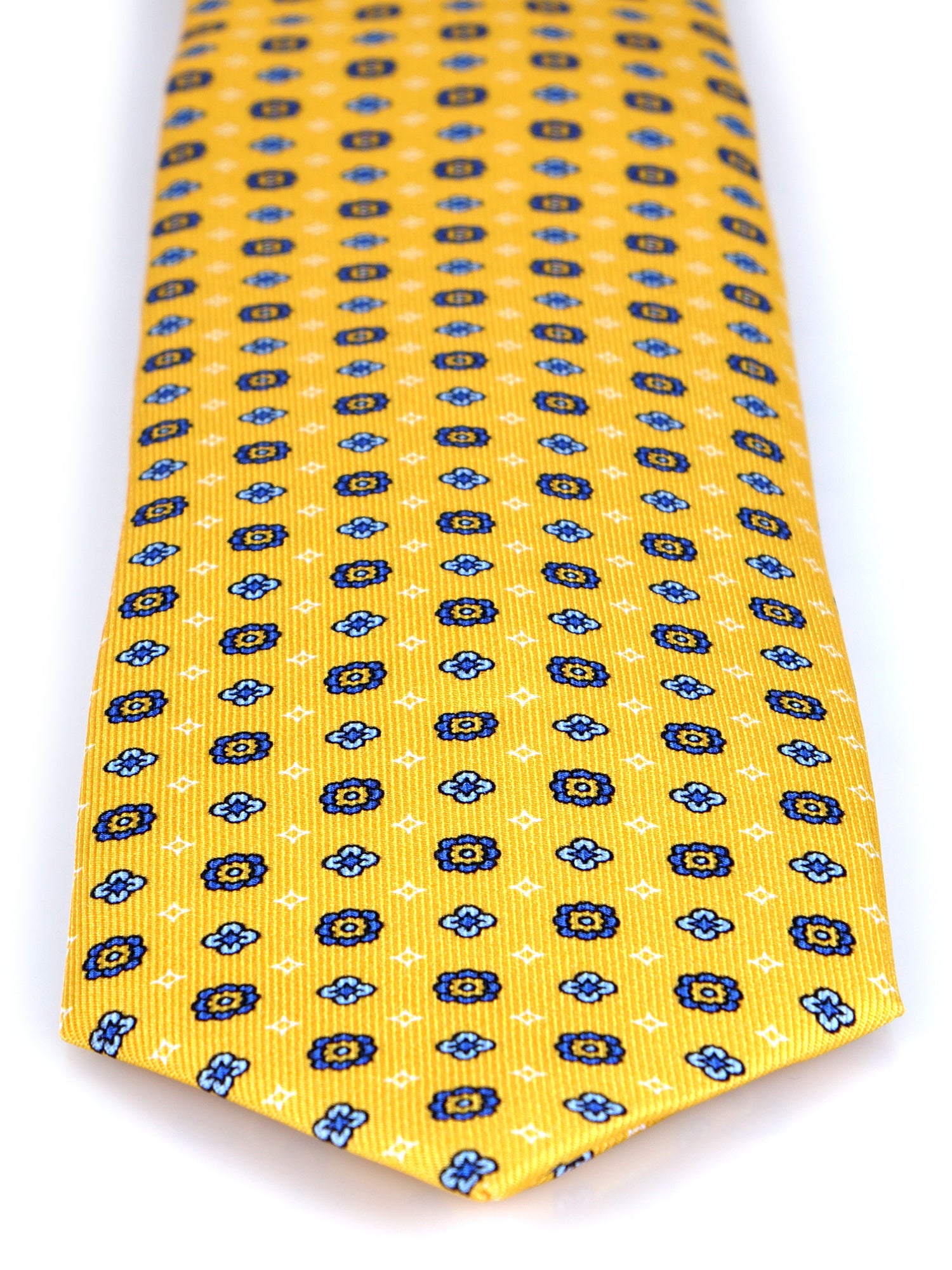 SAMANTHA 7-fold tie in English printed silk Brown