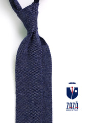 Cravatta in maglia di cotone TARPET blu