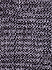 Cravatta a maglia di seta grigia MACCA