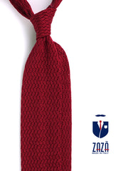 Cravatta in maglia di seta CAPRI rosso