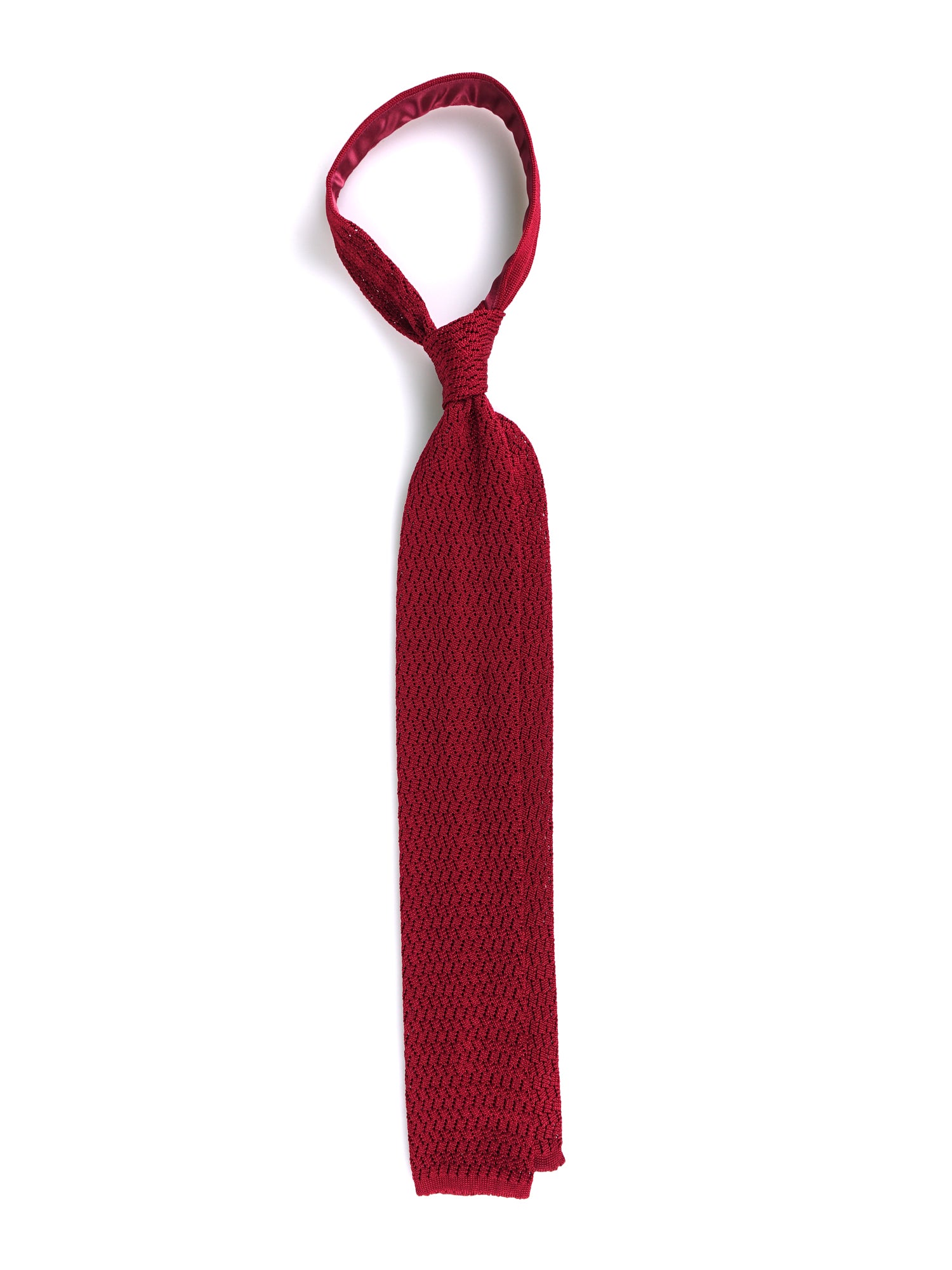 Cravatta in maglia di seta CAPRI rosso