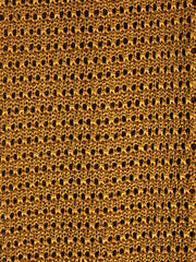 Cravatta tricot in seta beige PROCIDA con punta a V