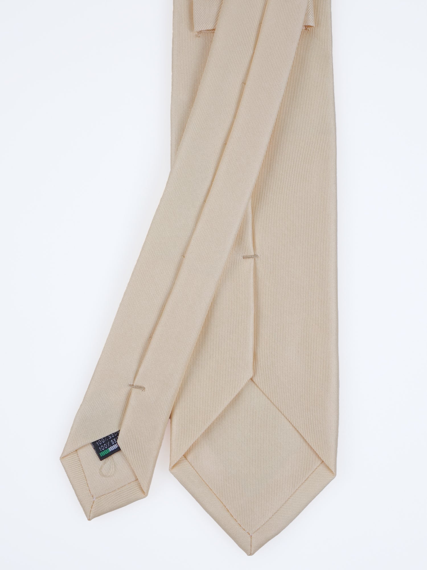 Cravatta beige 3 pieghe DACCA in seta stampata lusso