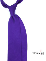Cravatta viola 3 pieghe DACCA in seta stampata lusso