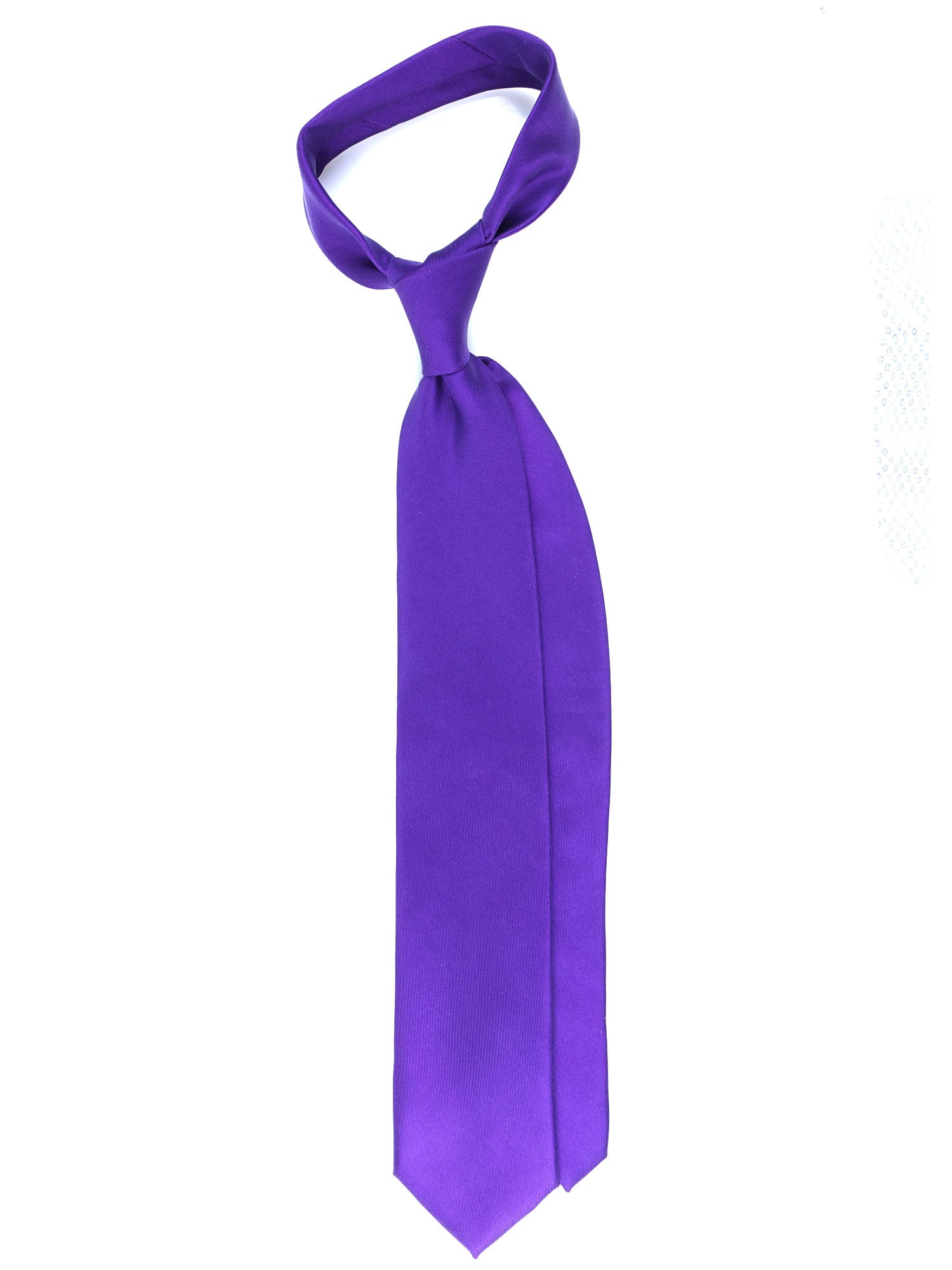 Cravatta viola 3 pieghe DACCA in seta stampata lusso