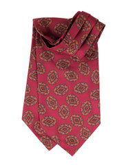 Ascot doppia punta bordeaux in seta stampata DEBRA