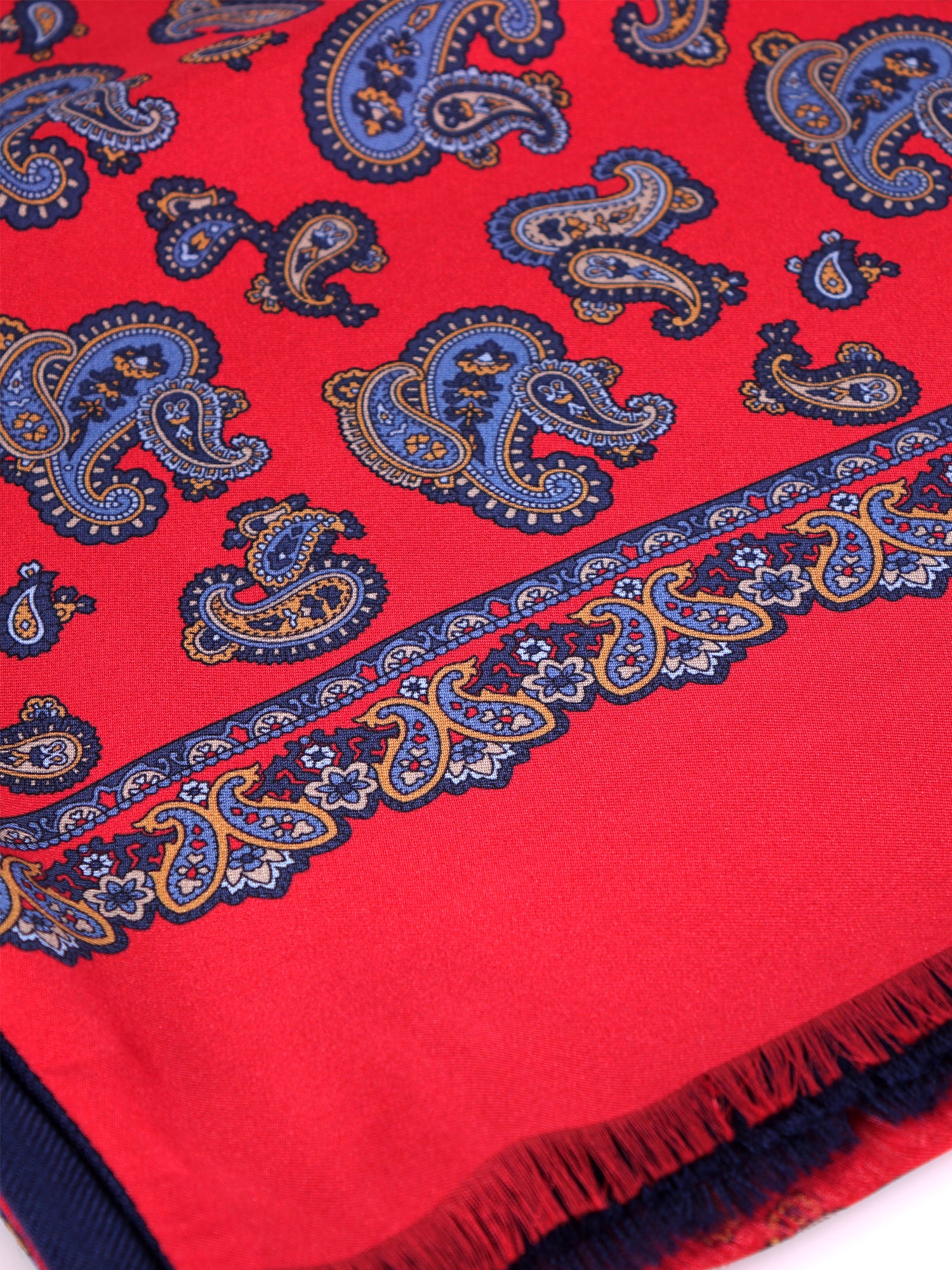 Sciarpa doppiata in seta\lana stampata DRESSY rosso