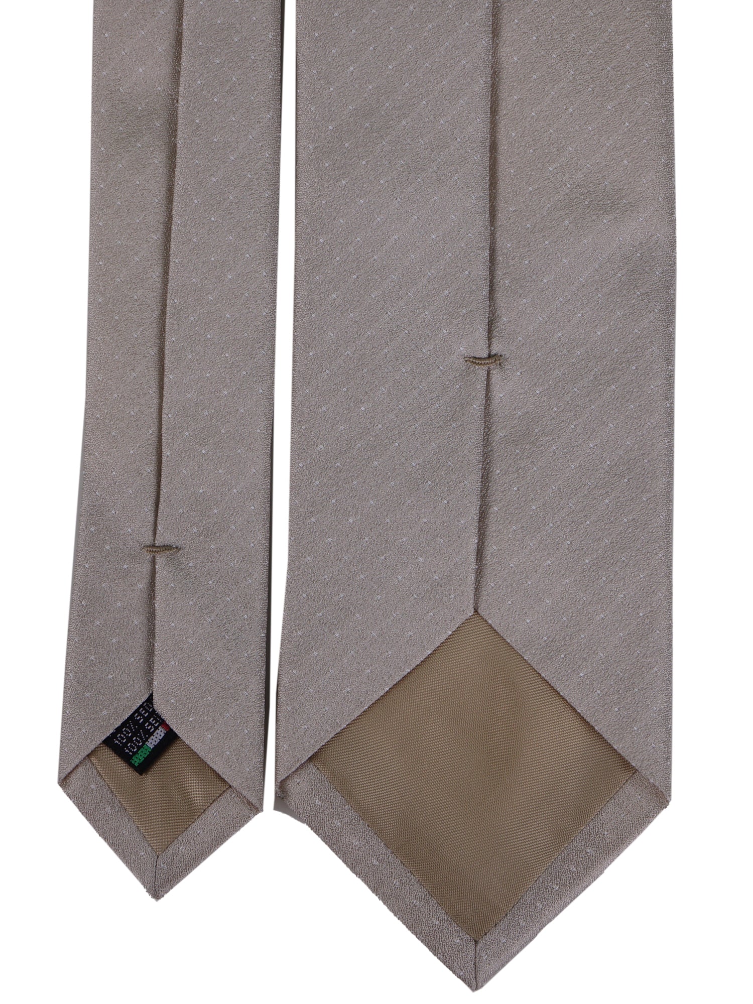 Cravatta 3 Pieghe beige DUNE seta tessuta