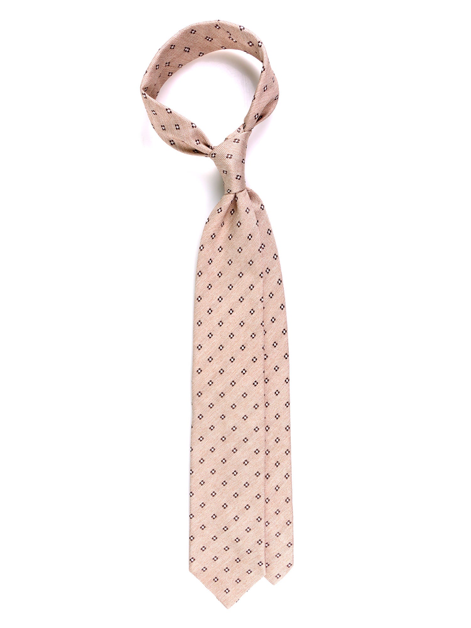 Cravatta 3 pieghe EARL seta\cotone Beige
